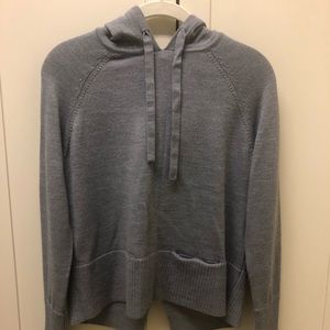 Gray Athleta Knit Hoodie